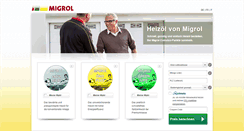 Desktop Screenshot of migrol-heizoel.ch